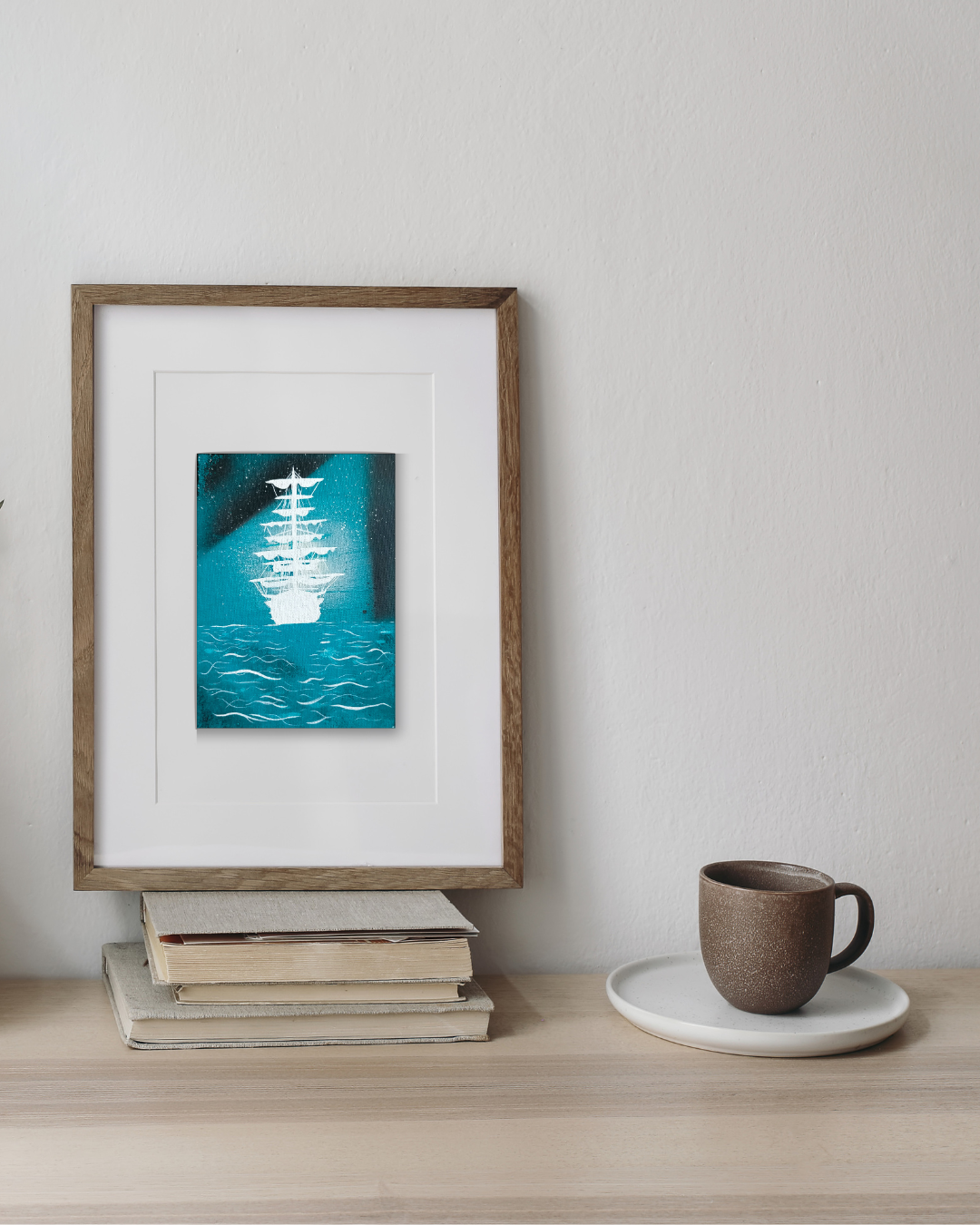 Sailing Into Blue Starlight - Original Painting by Willow McKenzie